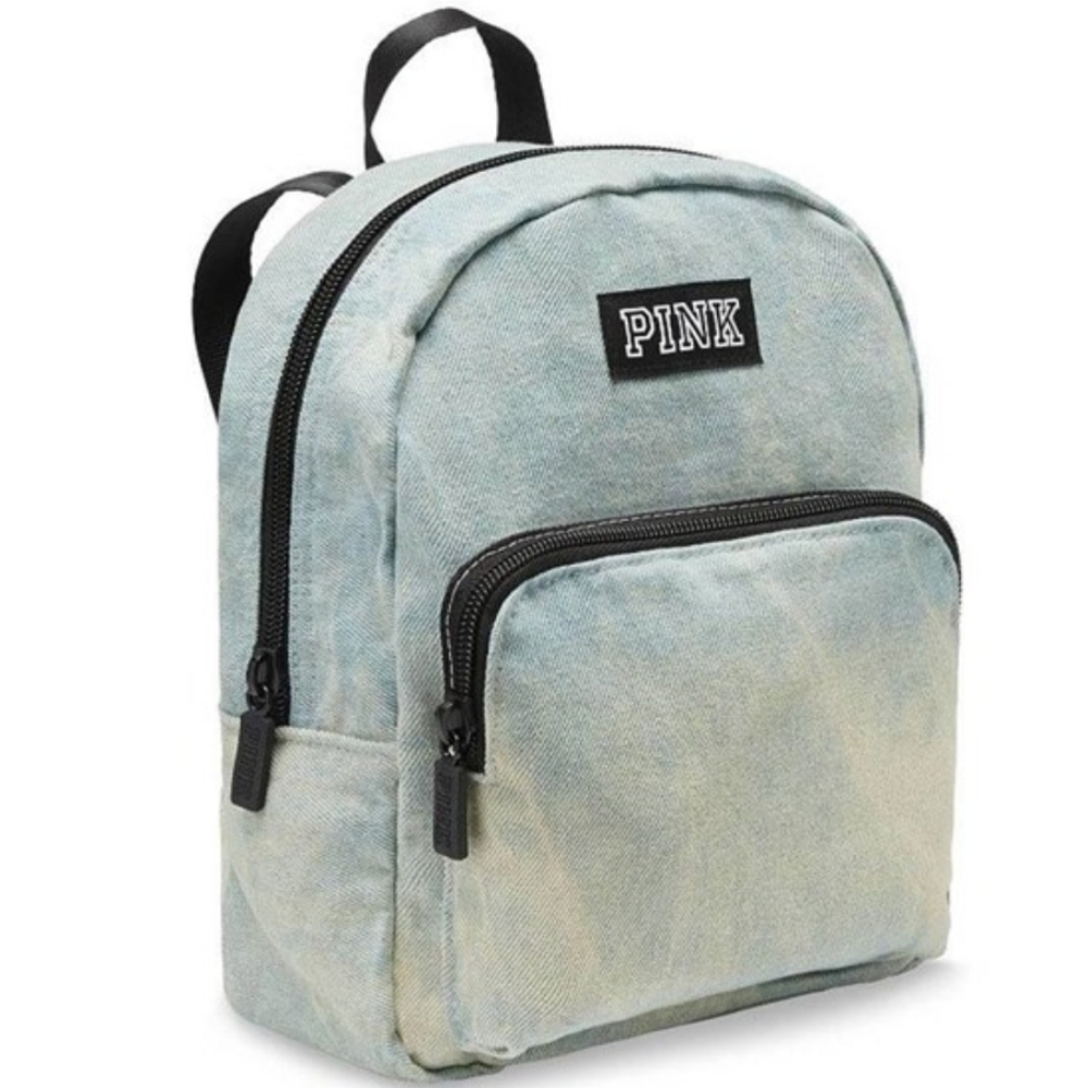 Pink by Victoria's Secret denim mini backpack
